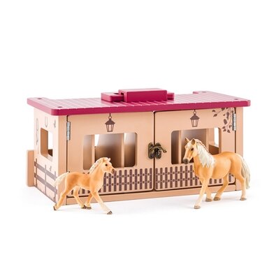 Faunica Istálló két lóval