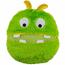 Pluszowa poduszka Zippy Friends, zielony, 30 x 9 cm