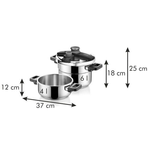 Tescoma Schnellkochtopf ULTIMA DUO 4 und 6 l