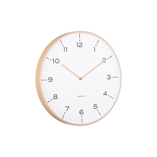 Karlsson 6011SB designové nástěnné hodinybéžová, pr. 40 cm