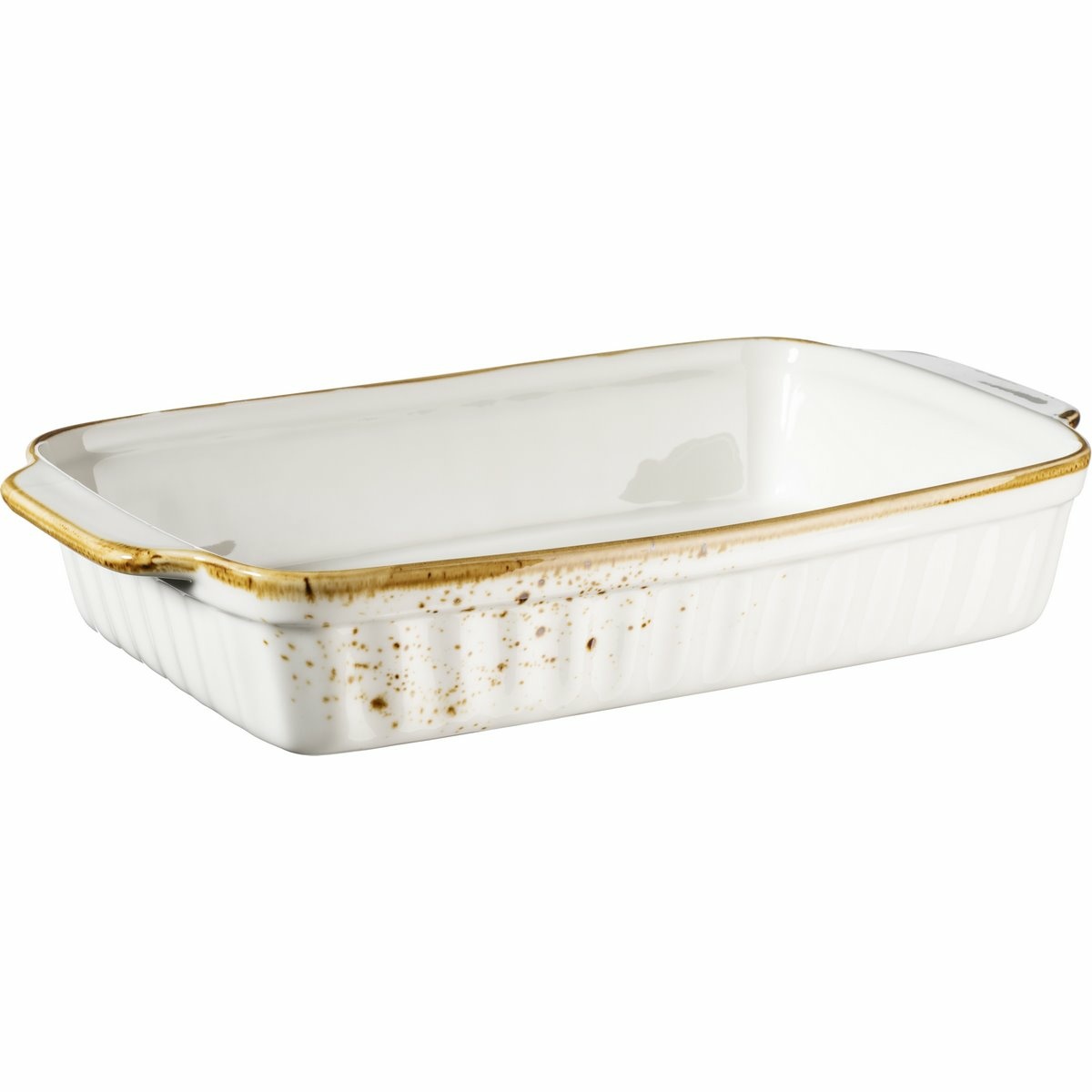 Mäser Zapekacia misa Pintar White hnedé bodky 30 x 18,6 cm