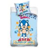 Дитяча бавовняна постільна білизна Ježek SonicClass Of 1991, 140 x 200 см, 70 x 90 см