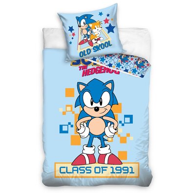 Dětské Bavlněné povlečení Ježek Sonic ClassOf 1991, 140 x 200 cm, 70 x 90 cm