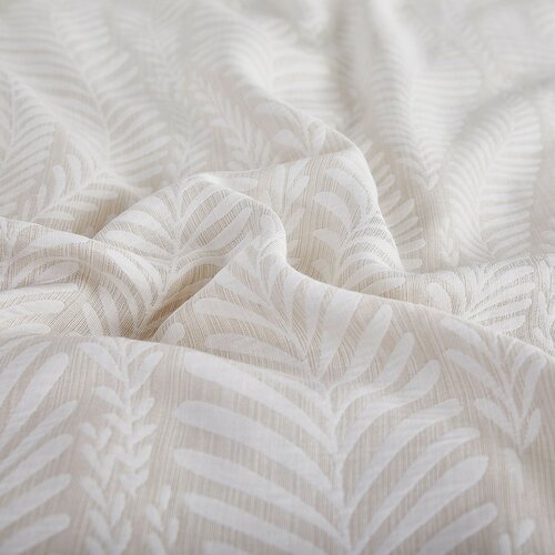 Jacquard-Bettwäsche Hawai beige, 140 x 200 cm, 70 x 90 cm