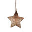 4Home Dekoration aus Mangoholz „Snowflake Star“, 20 cm