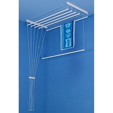 Suszarka sufitowa na bieliznę Ideal z 6 drążkami, 150 cm