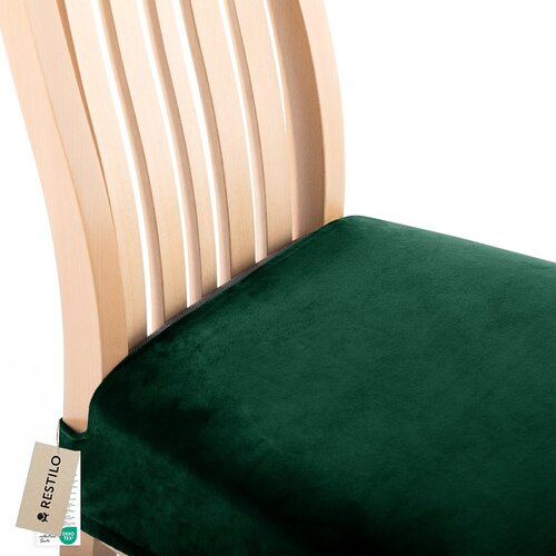 Restilo Napinac za sedež na stol Sento temno zelena, 40 x 40 + 5 cm