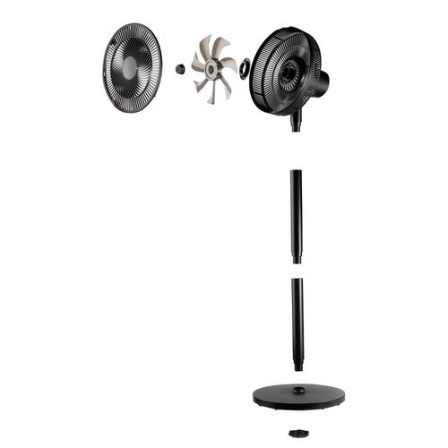 DOMO DO8157 stojanový ventilátor 2v1, černá
