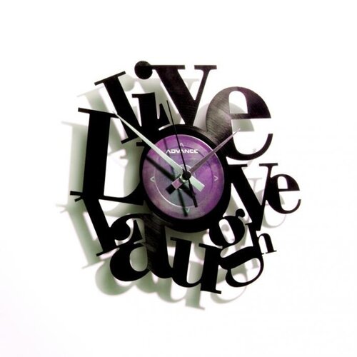 Discoclock 007 Live Love Laugh zegar ścienny