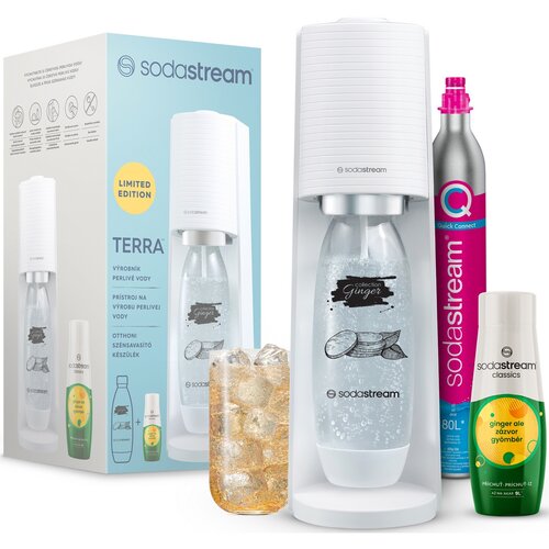 Ekspres do wody gazowanej Sodastream Terra WhiteGinger Ale Mpack