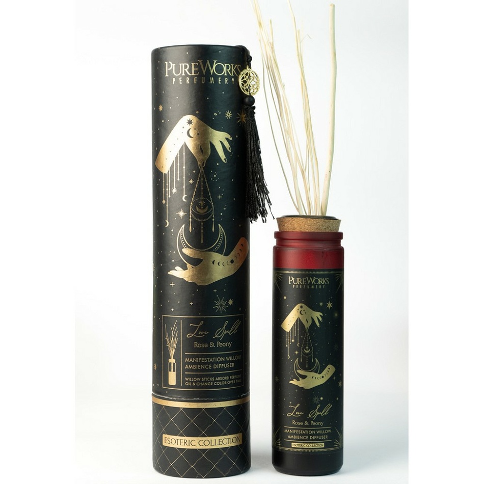Organiczny dyfuzor Rose&Peony 100 ml zgałązkami wierzby