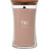 WoodWick Vonná sviečka váza veľká Patchouli Creme, 609 g