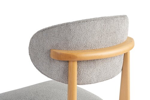 Set de scaune de sufragerie Lionte Grey and LightOak, 2 buc.