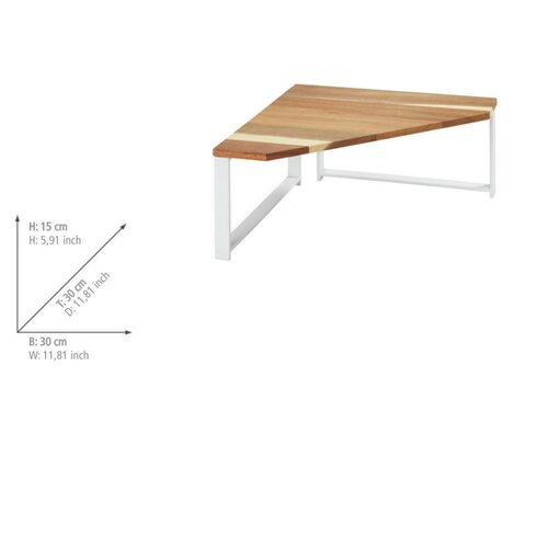 Wenko Louisa Acacia kotna polica, 1 polica, 30 ×30 × 15 cm