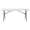 Autronic Stół ogrodowy, metal, plastik, biały, AZ-K 1002 WT