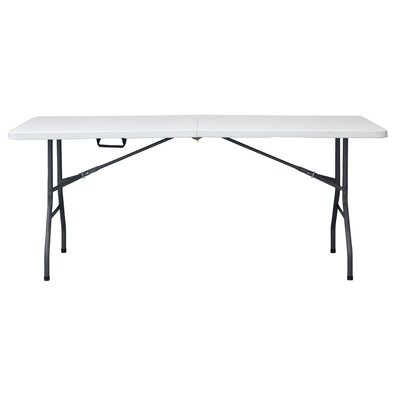 Autronic Stół ogrodowy, metal, plastik, biały, AZ-K 1002 WT