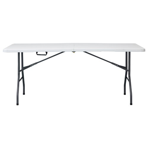 Autronic Zahradní stůl, kov, plast, bílá, AZ-K1002 WT