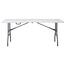 Autronic Stół ogrodowy, metal, plastik, biały, AZ-K 1002 WT