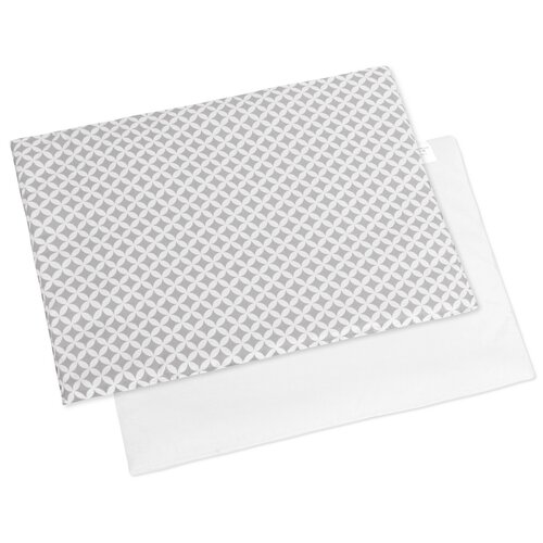 Bellatex Vzglavnik za dojenčke za otroškoposteljico Kosočtverce siva, 43 x 32 cm