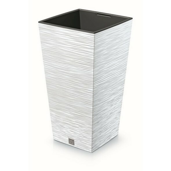 FURU SQUARE virágtartó 24 cm, fehér, fehér, 24 cm akciós termékkép 1