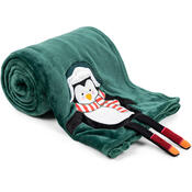 4Home Різдвяний плед Penguin, 150 х 200 см