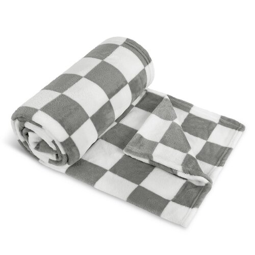 Bellatex Плед Kemping PLUS сірий куб, 150 x 200 см