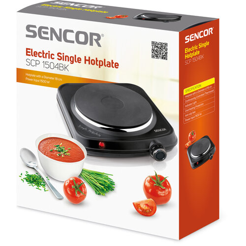 Sencor SCP 1504BK-EUE4 jednoplotýnkový vařič