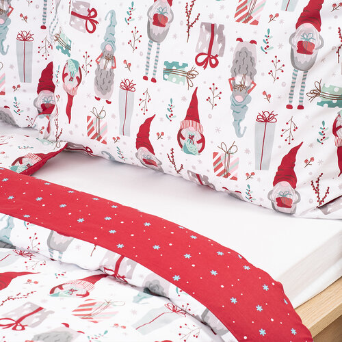 4Home Pamut ágynemű Christmas Elf , 140 x 200 cm,70 x 90 cm