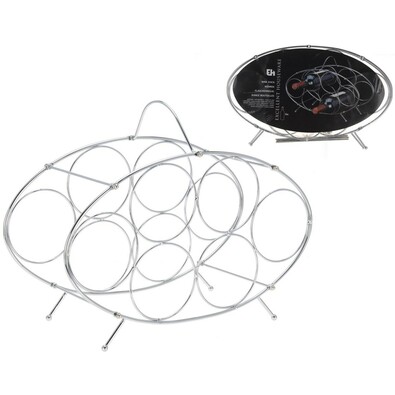 Stojak na wino metalowy na 6 butelek