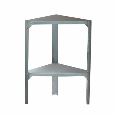 G21 42 x 42 cm sarokpolc, kerti házikókhoz ésüvegházakhoz