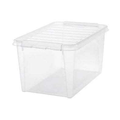 SmartStore Shranjevalna škatla z belimi sponkamiClassic, 47 l