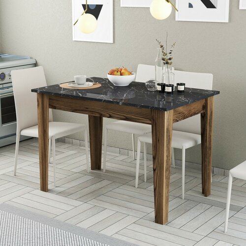 Masă de sufragerie Kiev Black and Walnut