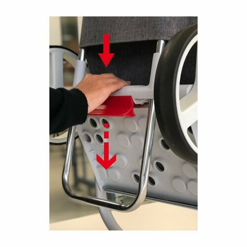 Rolser Trolley bevásárlótáska Com Tweed 8 feketecső, szürke