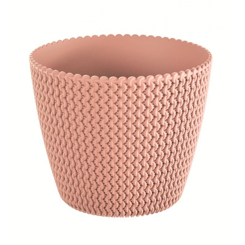 Prosperplast Obal na kvetináč Splofy broskyňová, pr. 13 cm