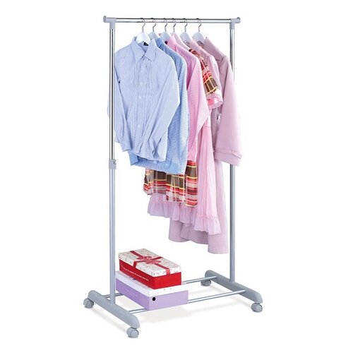 Stojan na oblečenie chróm/sivá, 83 x 164 cm 