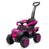 Scuter electric Baby Mix cu bară de ghidareRuggy, roz