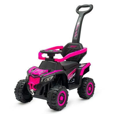 Scuter electric Baby Mix cu bară de ghidareRuggy, roz