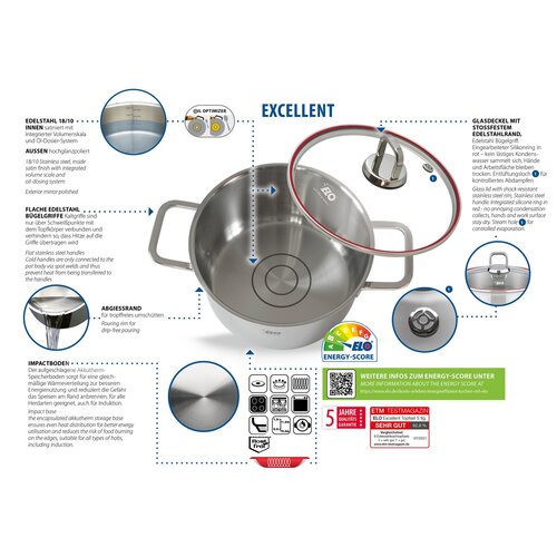 Elo 72906 Set de 5 oale din oțel inoxidabilExcellent