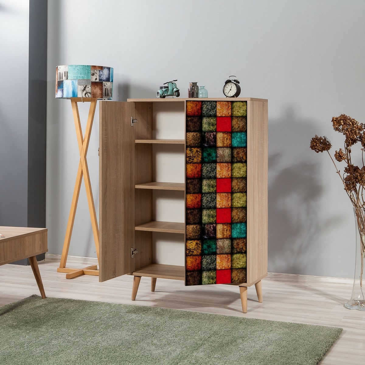 Skrinka Mega Sonoma Oak Cubes