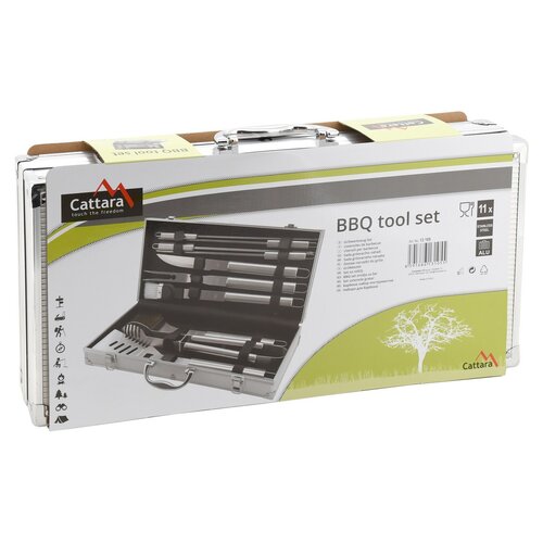 Cattara 13105 Grillwerkzeug-Set, 11 Teile