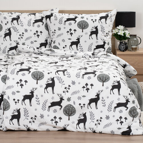 Lenjerie de pat din flanel 4Home Autumn Forest, 140 x 200 cm, 70 x 90 cm