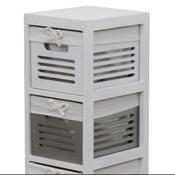 Schubladenkommode Bibi 3, weiß, 70 cm