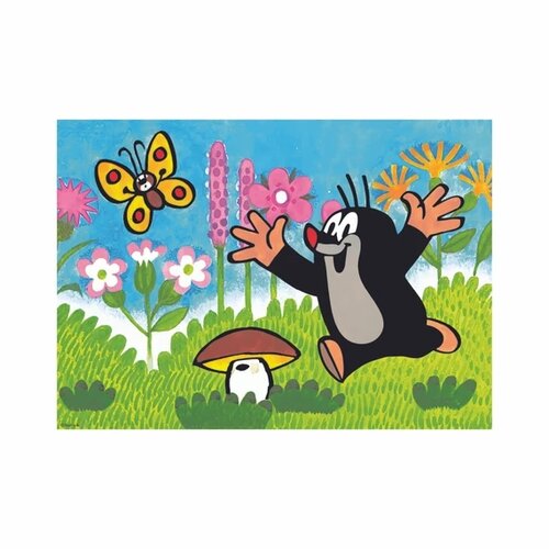 Dino Puzzle: A vakond és a gomba, 24 darab, 66 x 47 cm, 2 éves kortól