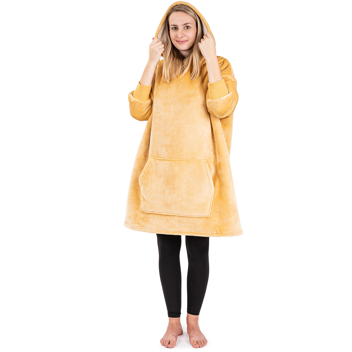 4Home Beige mikroplüss gyapjú hatású takarópulóver, uni S - gyerek