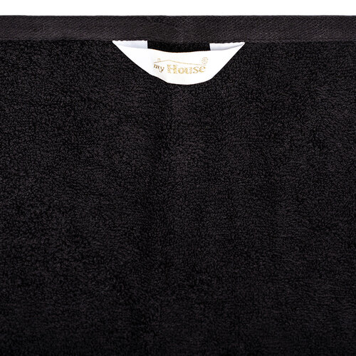Ręcznik Darwin czarny, 50 x 100 cm