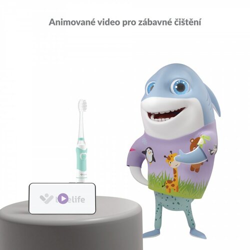 TrueLife szónikus gyermek fogkefe SonicBrush Kid G termék 2. képe
