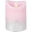 LED sviečka Swing flame ružová, 10 cm