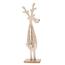 Świąteczna dekoracja drewniana renifer z gwiazdką brązowy, 9,2 x 30,8 cm