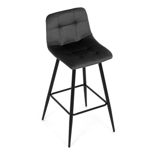 Krzesło barowe B-X7015 GREY2, ciemnoszary