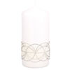 Dekorativní svíčka Glamour, bílá